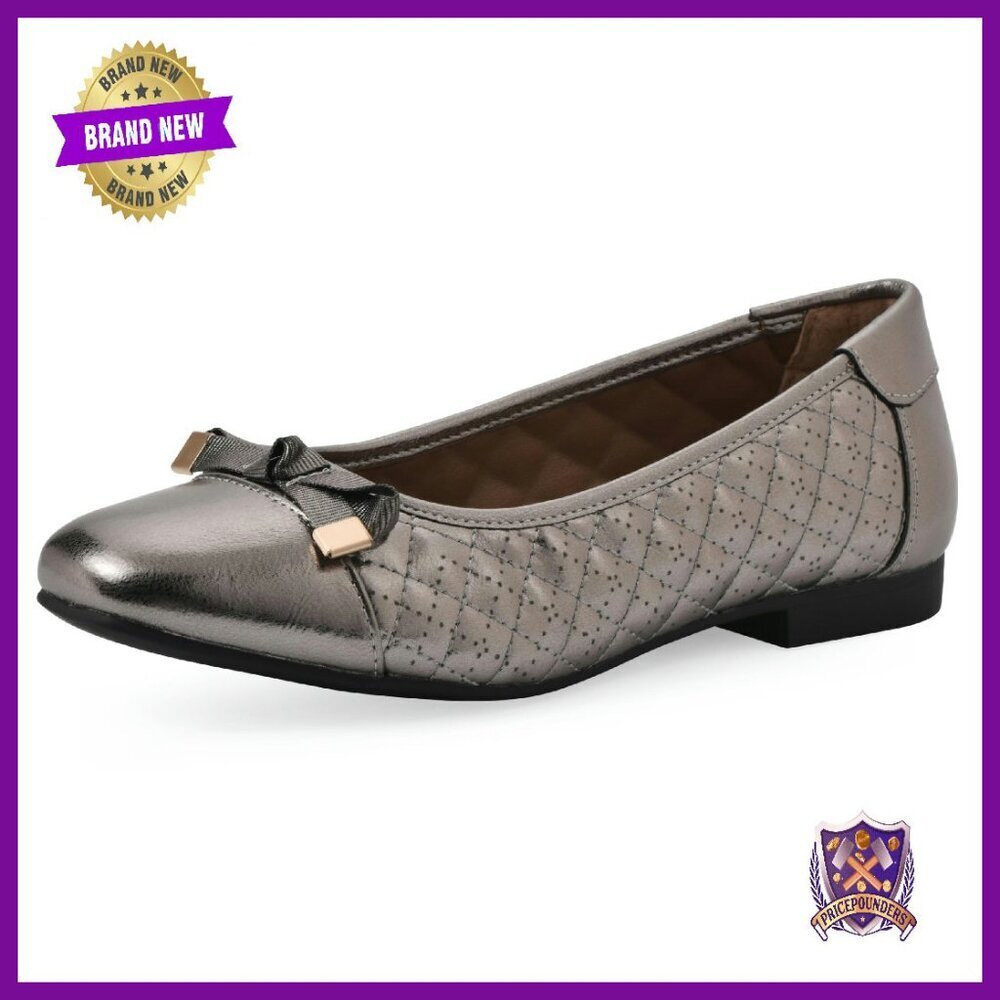 Women's Diamond Quilted Ballet Flats Dressy Comfort Size 8